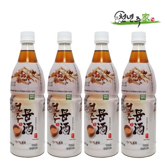 천년주가 전주모주 750ml X4개 전통주 막걸리 한방음료 차 발효음료 비알콜