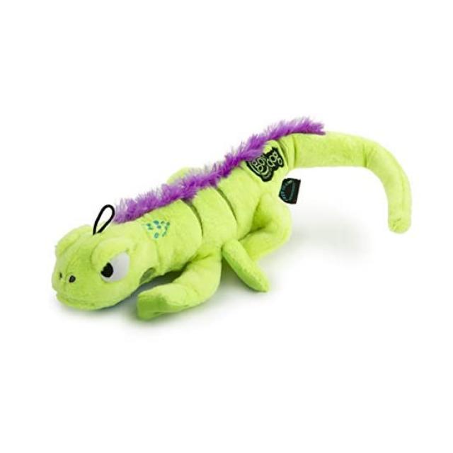 Godog 고독 반려견 장난감 미국 직배 Amphibianz Tough Plush Extra Large Dog Toy With Chew Guard Technology Iguana, 1개