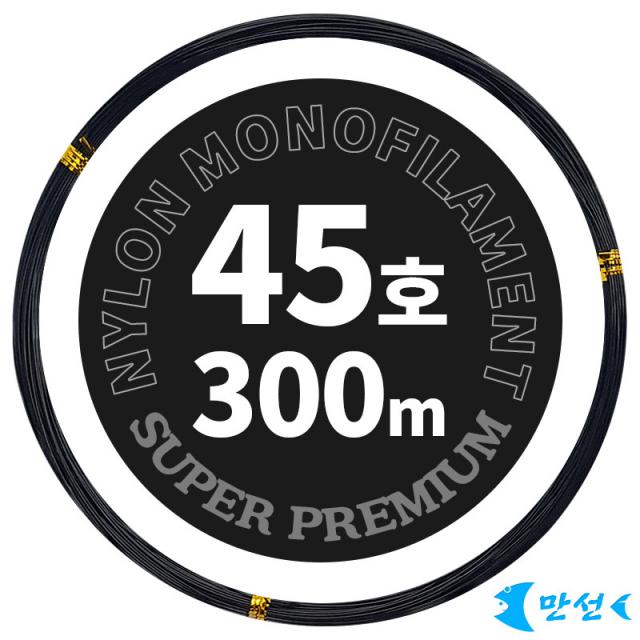 갈치채비 갈치기둥줄 자작경심줄 45호블랙 300m HCMNM