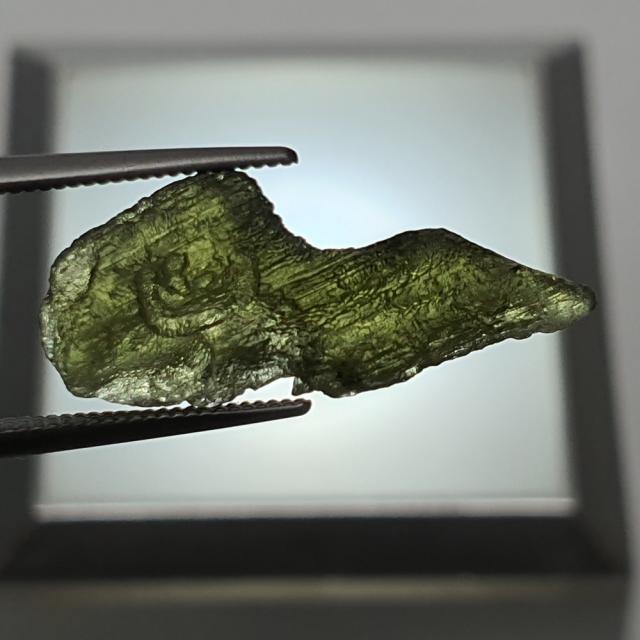 운석 METEORITE 몰다바이트 MOLDAVITE 충격암 6.45ct 체코