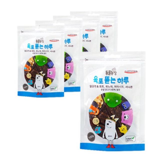 피디엠에스샵_동물농장_육포뜯는하루닭고기(귀리) 100g 아일랜드에서 만든 건강한 간식 5개 묶음 할인+pdms픞, ★이상품만족해요!!, ★이상품만족해요!!