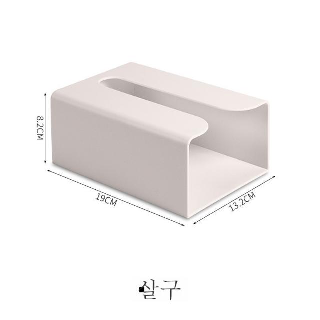 ZZJJC 키친타월 케이스 벽걸이 펀칭프리 가정용 아이디어 화장실 뽑기 케이스 멀티화장실 종이수건걸이 쓰러지다, 살구색