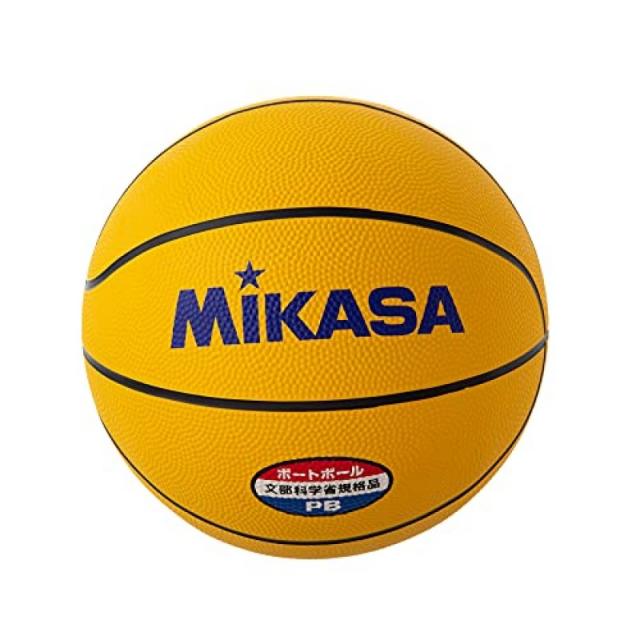 미카사 (MIKASA) 포트 공 경기 공 (남자용 · 여성용 · 초등학생) 문부 과학성 규격품 고무 옐로우 PB-Y, 단일옵션