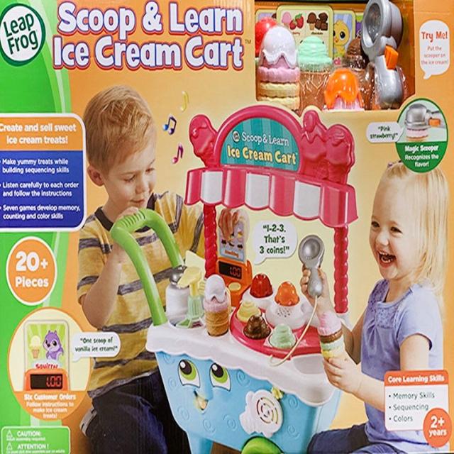 립프로그 영문버전 아이스크림 카트 쇼핑놀이, 혼합 색상