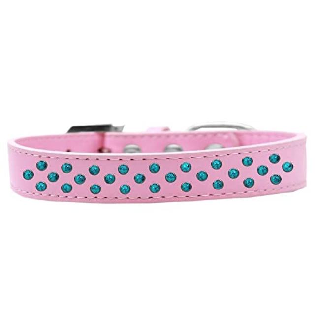 남서쪽의 개 목걸이에 청록색 진주를 뿌립니다. (Light Pink Size 18)