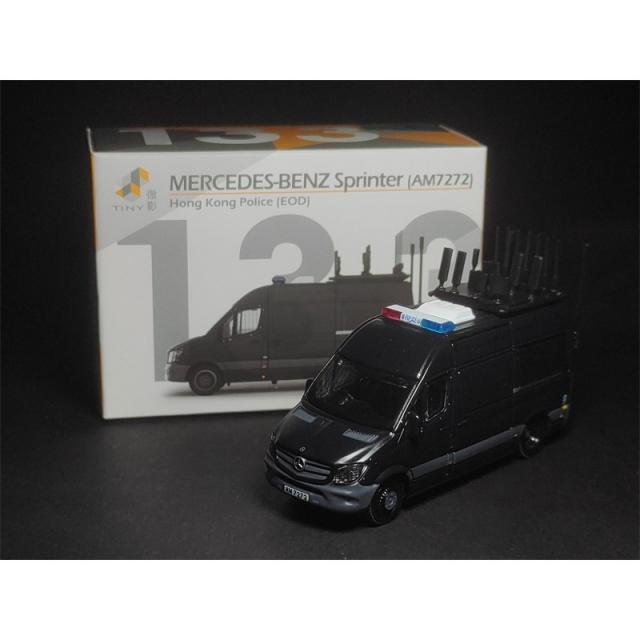 Tiny 1/76 133 Benz Sprinter AM7272 HongKong Police EOD 소방차 자동차 모형 합금 모형 한정판 수집하다