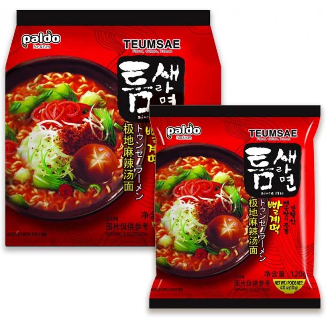 팔도재미&유명무대탕 라면 10팩 매운탕 라면 동양식 최고의 라면 라면 도전 K-Food는 120g x 10 : 식료품 & 미식가 식, 단일옵션