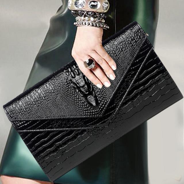 Sara Lee 브랜드 리얼 가죽 클러치 2019 서머 한판 개성조녀패션 만장 스타일리시한 분위기 클러치 백 블랙 사이즈