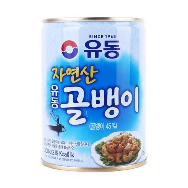 유동 자연산 골뱅이 통조림, 300g, 6개