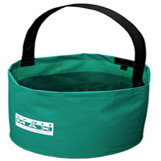 Outfitters Supply 3-Gallon Collapsible Water Bucket Constructed From Tough Vinyl-Coated Nylon To El, 1