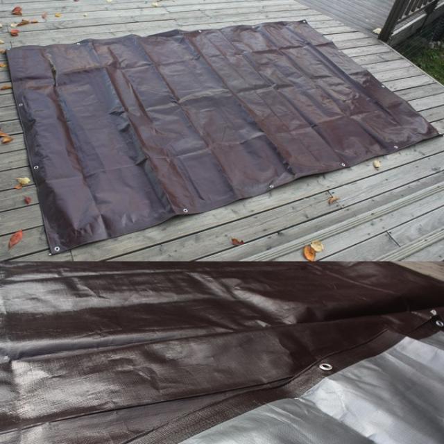 이드나인 브라운실버 캠핑텐트바닥시트 국산3.6x5.4m 방수포 단품