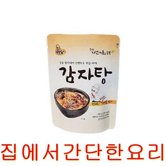 비바채 집에서간단한요리 HACCP인증 뼈없는 감자탕 뼈해장국 430g 즉석국 즉석탕, 5개