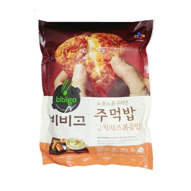 비비고 CJ 노릇노릇구워낸 주먹밥 김치치즈볶음밥 500g, 1개