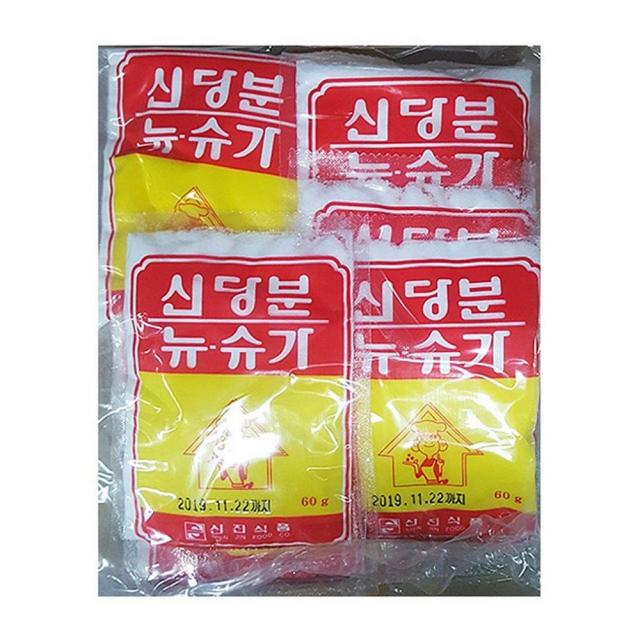 노멜마켓 뉴슈가 신당분 신진 60g X10개 가루 분말 식당용 업소 조미료, 1