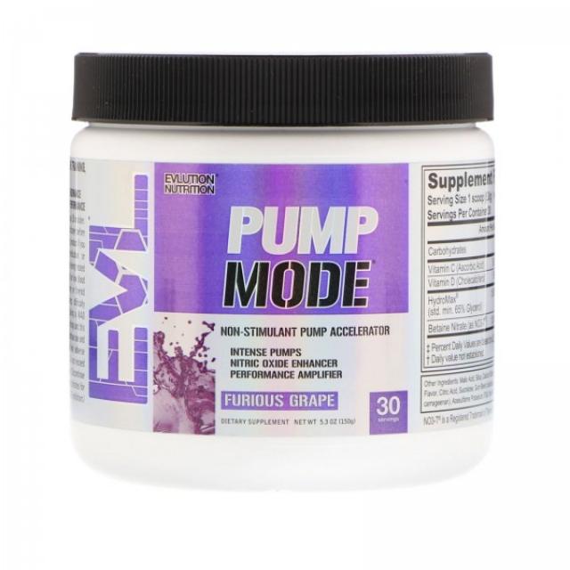 이보루션 뉴트리션 EVLution Nutrition PumpMode 각성제 무함유 펌프 가속 퓨리어스 그레이프 174g(6.14oz)