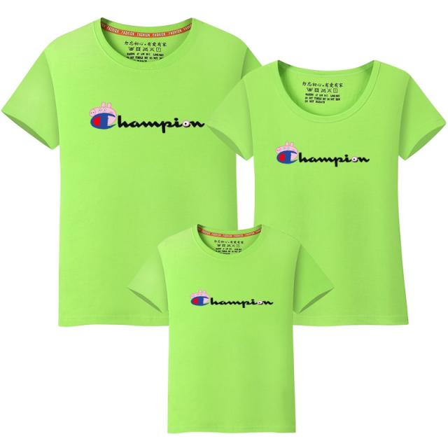 친자식 여름옷 가족 한 세 식구 모자 가족복 엄마 여장 티 반팔 돼지