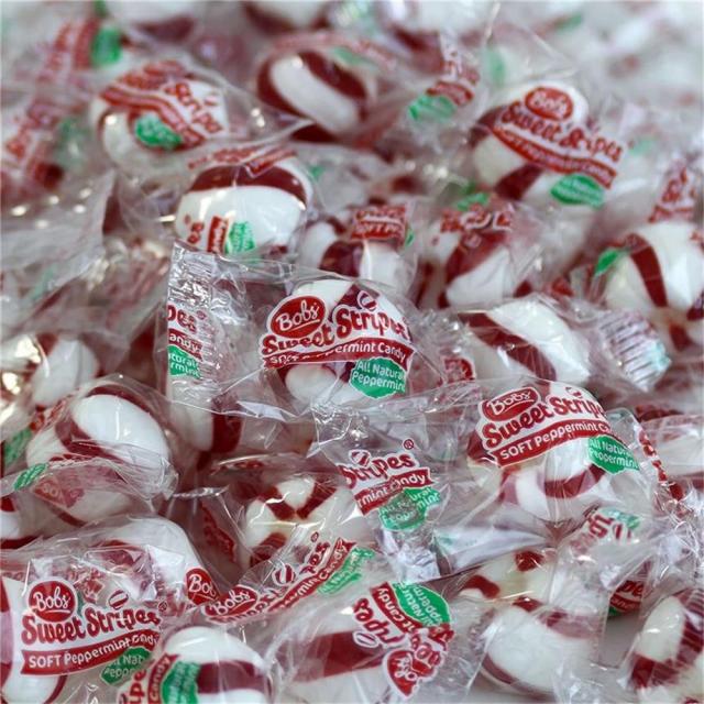 Bobs 봅슬레이 스윗 스트라이프 페퍼민트 볼 소프트 민트 캔디 2파운드 벌크 Sweet Stripes Peppermint Balls Soft Mint Candy 2 Pounds Bulk, 단일상품