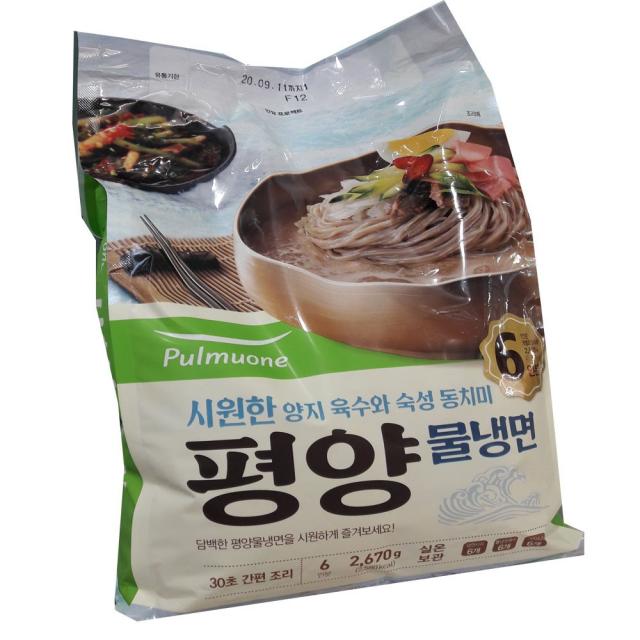 풀무원 시원한 평양물냉면2670g ( 445g X 6입) 코스트코 풀무원 물냉면, 6개입