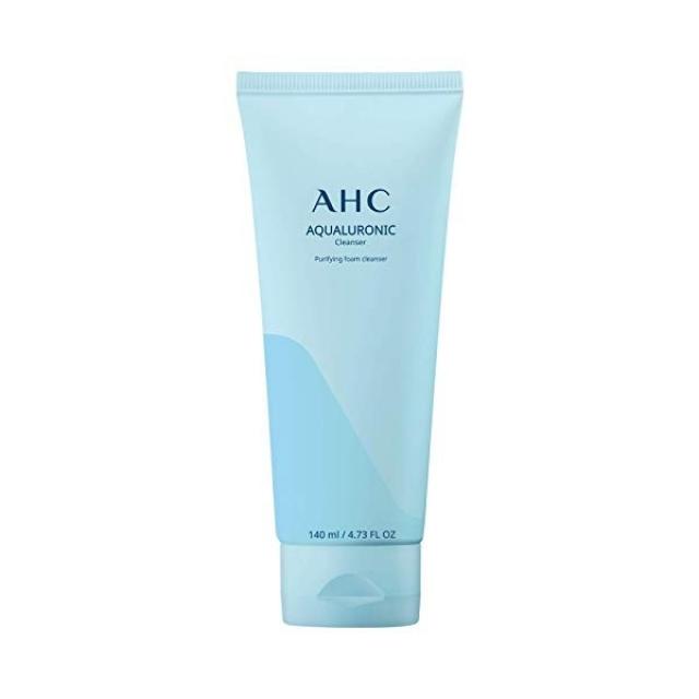 AHC Aqualuronic Facial Cleanser for Dehydrated Skin Triple Hyaluronic Acid Korean Skincare 4.73 oz