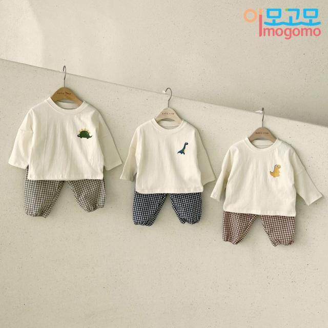 이모고모 BN 공룡상하복 (긴팔티+긴바지 set)