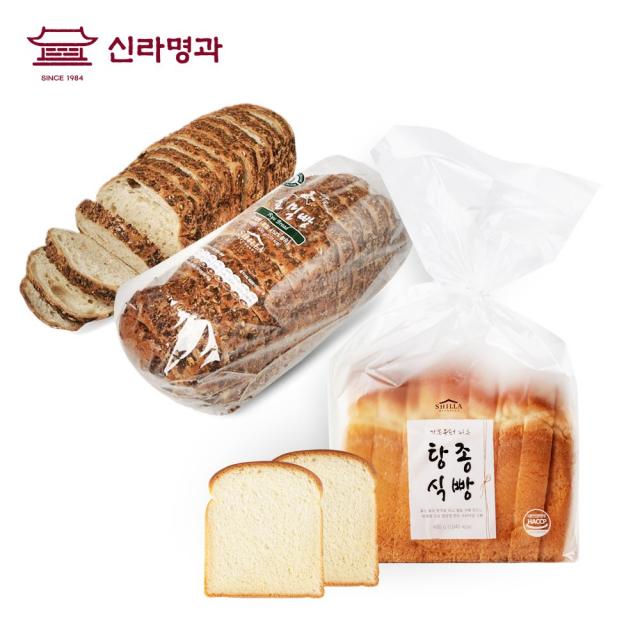 신라명과 [본사배송]호밀빵+프리미엄 탕종식빵 세트, 1개