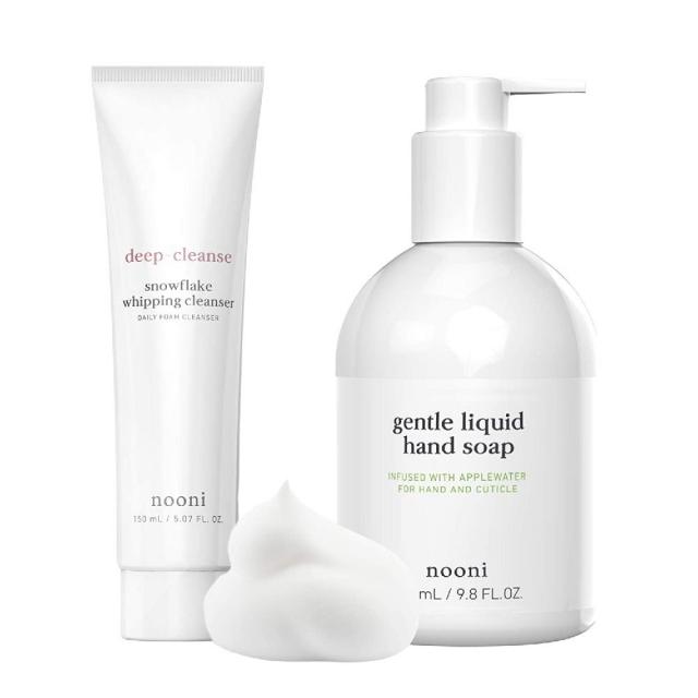 NOONI 누니 스노우플레이크 휘핑 클렌저 액상형 핸드솝 세트 각 150ml 290ml, 1개, 1ml