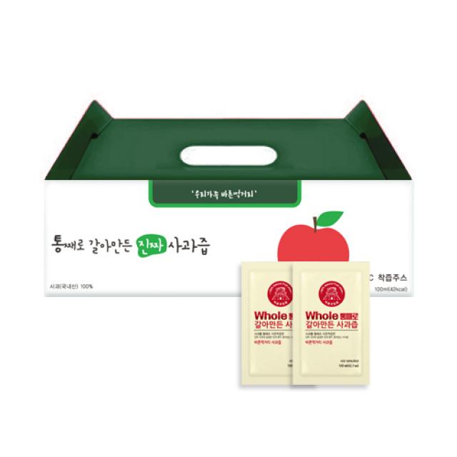 경북햇살농원 통째로 갈아만든 사과즙100포50포30포 사과즙 30포