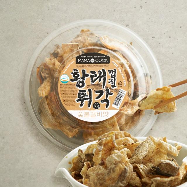 마마쿡 숯불갈비맛 황태 껍질 튀각