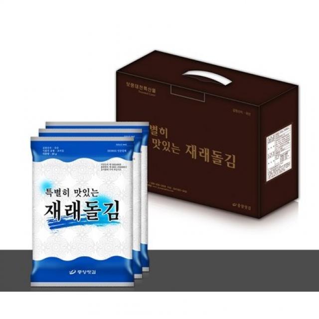 보령 대천김 중앙맛김 특별히 맛있는 재래돌김 20봉