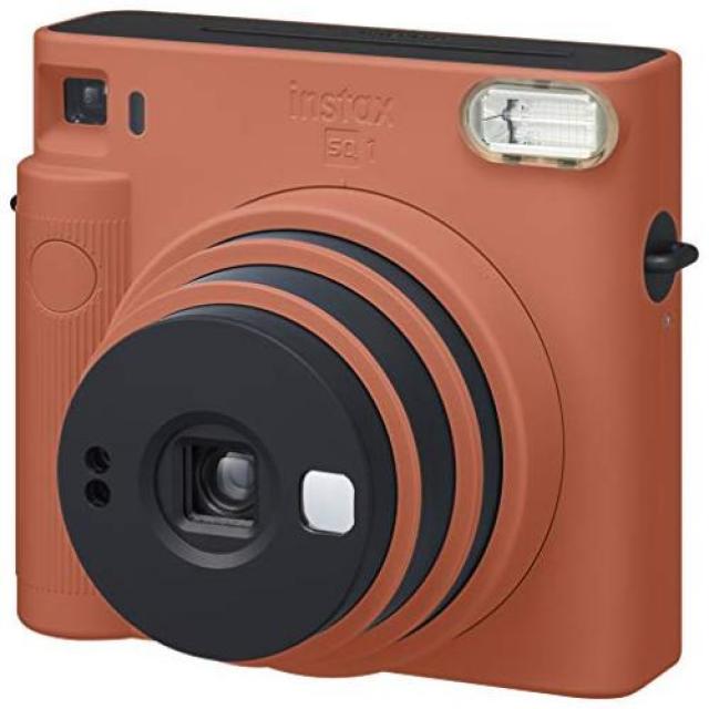 후지필름 FUJIFILM 인스턴트 카메라 체키 instax SQUARE 테라코타 오렌지 INS SQ 1