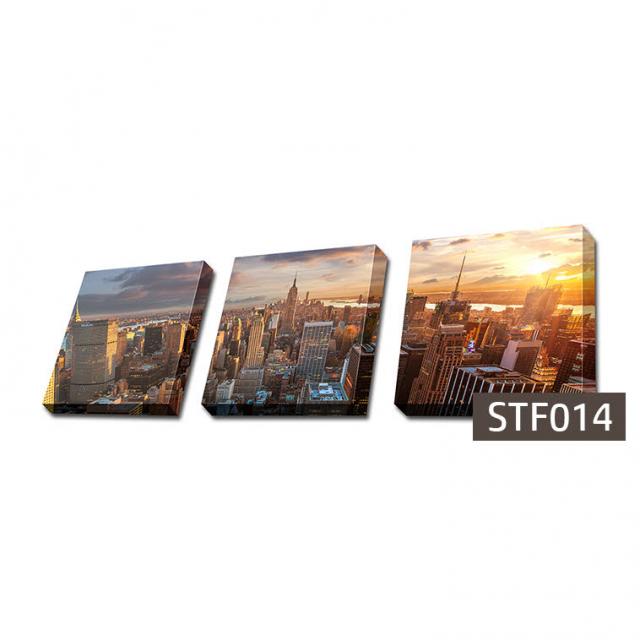 몽차 3분할 캔버스액자 정사각형, STF014