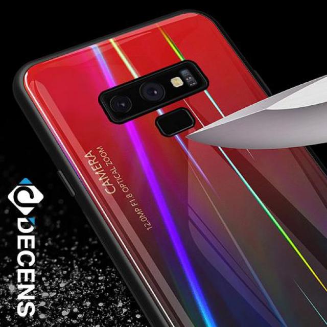 [바보사랑]데켄스 갤럭시노트8케이스 홀로그램 그라데이션 케이스 M371, 1개, 갤럭시노트9/M371-레드블랙