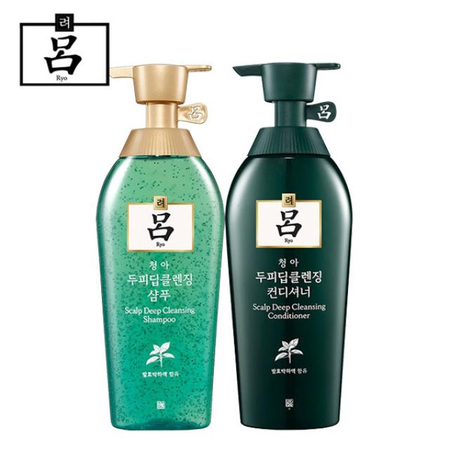 (주)아모레퍼시픽 [무료배송]려 청아 두피딥클렌징 (샴푸+컨디셔너)500ml 샴푸, 1세트