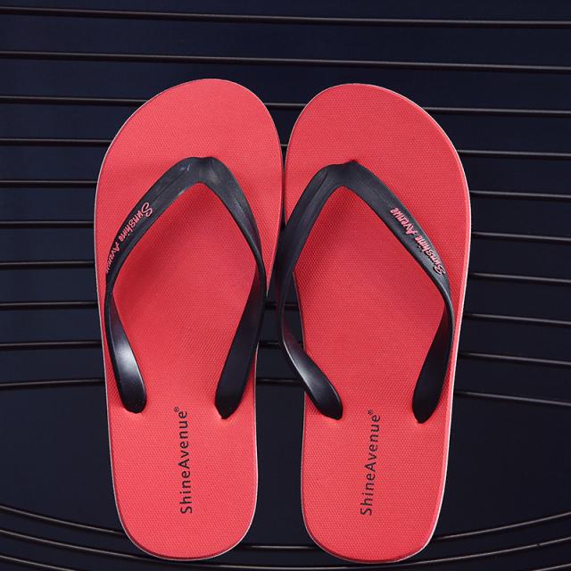 ZZJJC 헤링본 트랜드 패션에 미끄럼 방지 비치 슬리퍼를 신는 남자 아이덴티티 쿨끌다