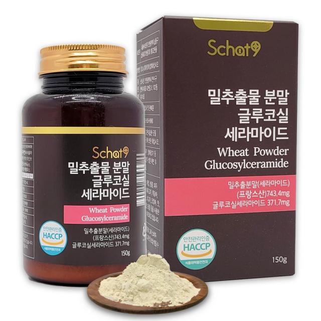 스캇나인 밀추출 글루코실 세라 마이드 티크 분말 150g, 1개