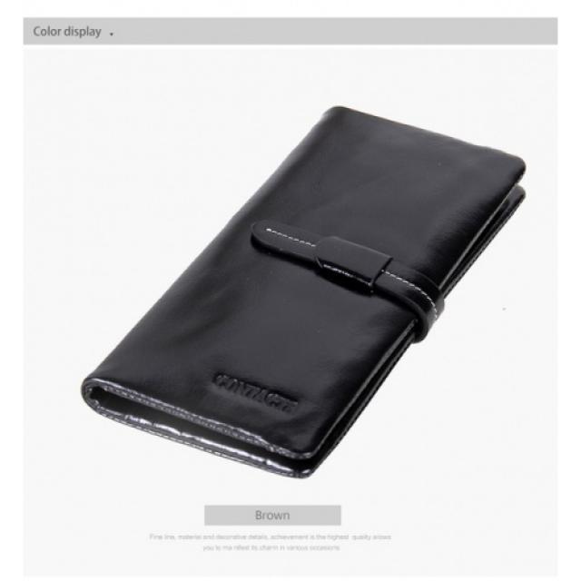  해외 여성가방 연락's 2018 Genuine Leather Women Wallets Fashion Brand Real 소 Wallet 긴 Design