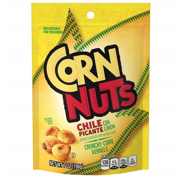 Corn Nuts Chile Picante con Limon Crunchy 콘넛츠 칠리 피칸테 콘 리몬 크런키 커널 4Oz 12개입, 1개