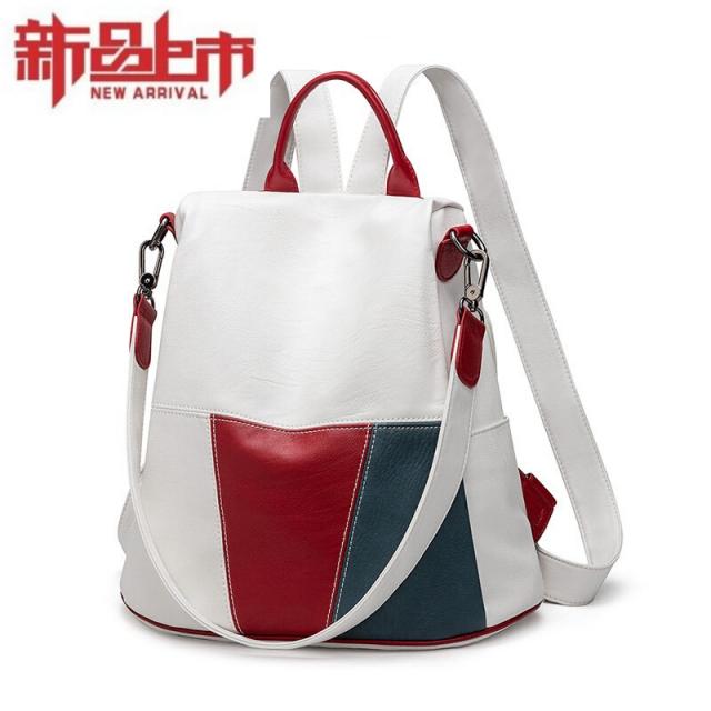 2019 핫도핑 백핸드백 여성 2019년 패션 백일장 가죽 소가죽 캐주얼 소프트 백팩입니다