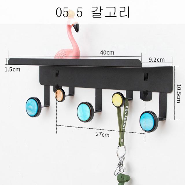 DALIN 벽걸이선반 칸막이선반 벽면수납 침실 장식 벽걸이판 칸막이벽 벽면 선반 문간벽 XT28 A25, 05 5 갈고리, 1개