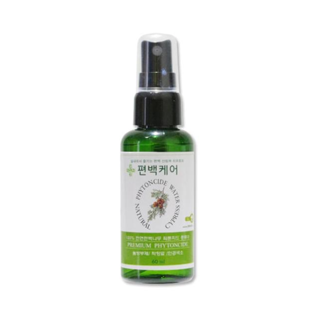 편백케어피톤치드60ml/피톤치드/집먼지진드기/편백증류액/편백원액/편백수/편백나무/새집증후군/새차증후군/항균/면역력/면역력증대/탈취/살균, 편백케어피톤치드60ml