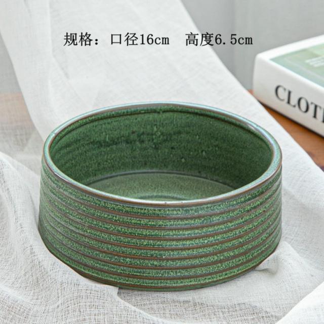 수반 분재 꽃꽂이 접시 그릇 빈화분 화분 큰 대형 라지 책상 사무실 거실 다육 수련, G.브론즈(가로무늬 원)