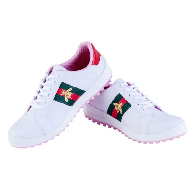 뉴타임즈2 골프화 여성레저 운동화 미끄럼 방지 고정화 고정 방수 운동 흰색 신발 QH13 A21