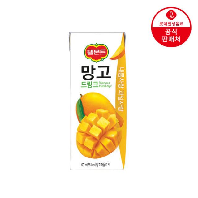 델몬트 망고 드링크190ml, 190ml, 48개입