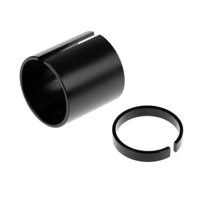 앞쪽 핸들 바 스템 심 / 리듀서 세트 1 1/8 인치 ~ 1 인치 28.6mm ~ 25.4mm, 블랙, 알루미늄 합금