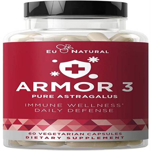 Armor 3 Astragalus Pure 1000 MG – 한 체계 기능 지원 계절적 를위한 한 힘 – 풀 스펙트럼 및 표준화 – 6, 단일상품, 단일상품