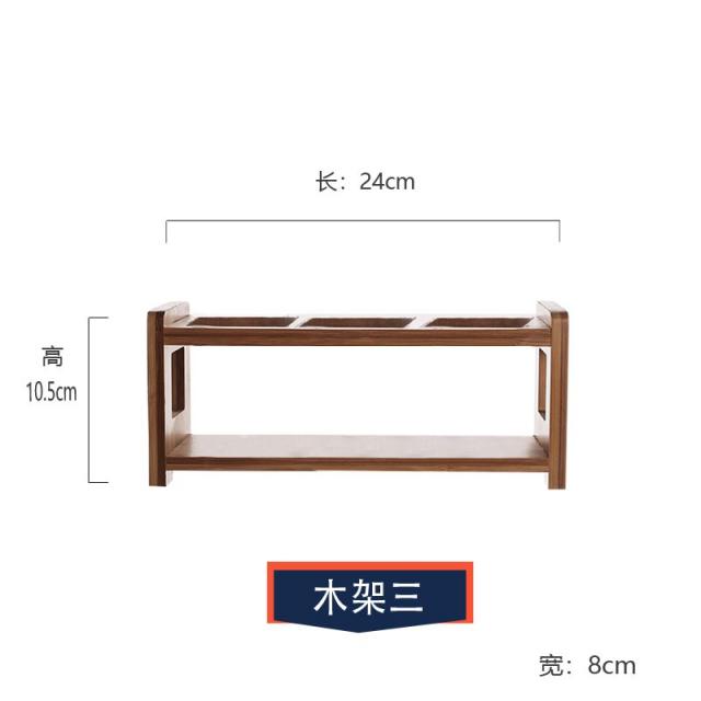 누름 입 각 기름병 식 무 납 오일병 유리 간장병 식초병 재료 병 드레싱 방지 선반, 3나무틀 단있음