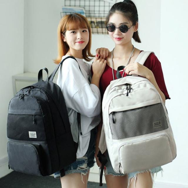 플랜 캐주얼백팩 캐주얼배낭 공용백팩 남녀백팩 학생들백팩 책가방 여행용가방 여행용배낭(#11906)