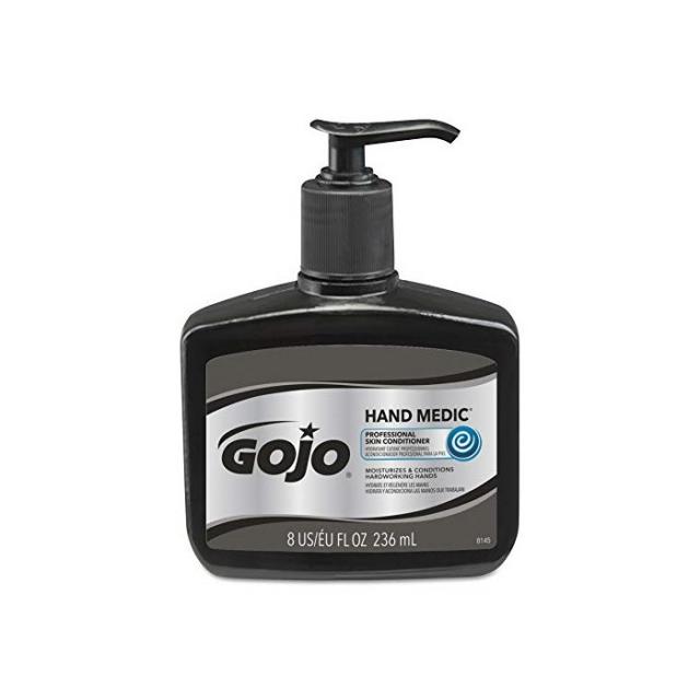 GOJO HAND MEDIC Professional Skin Conditioner Fragrance Free 8 fl oz Conditioner Counter Top Pump Bottles (Case of 6)- 8145-06, One Size, One Color