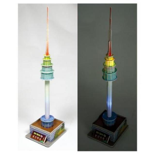 스쿨문구 컬러룬 남산타워 LED 3D퍼즐