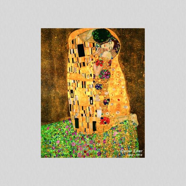 UHD 초고화질 메탈액자 구스타프 클림트 중 400x500, 중(400x500mm)